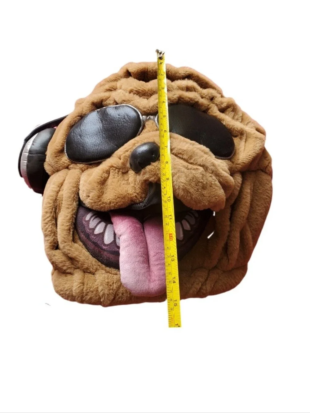 Bulldog Beat Cosplay Mascot Halloween Plush Full Head Costume Mask